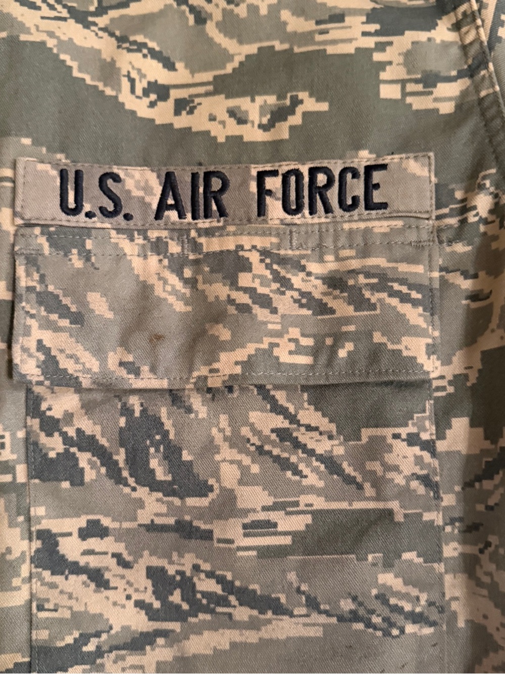 US Air Force Utility Coat Mens 40 XLong ABU Camouflage Field Jacket - Picture 4 of 10